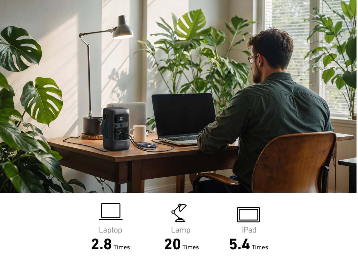 Anker SOLIX C200X DC Portable Power Station - 192Wh | 200W