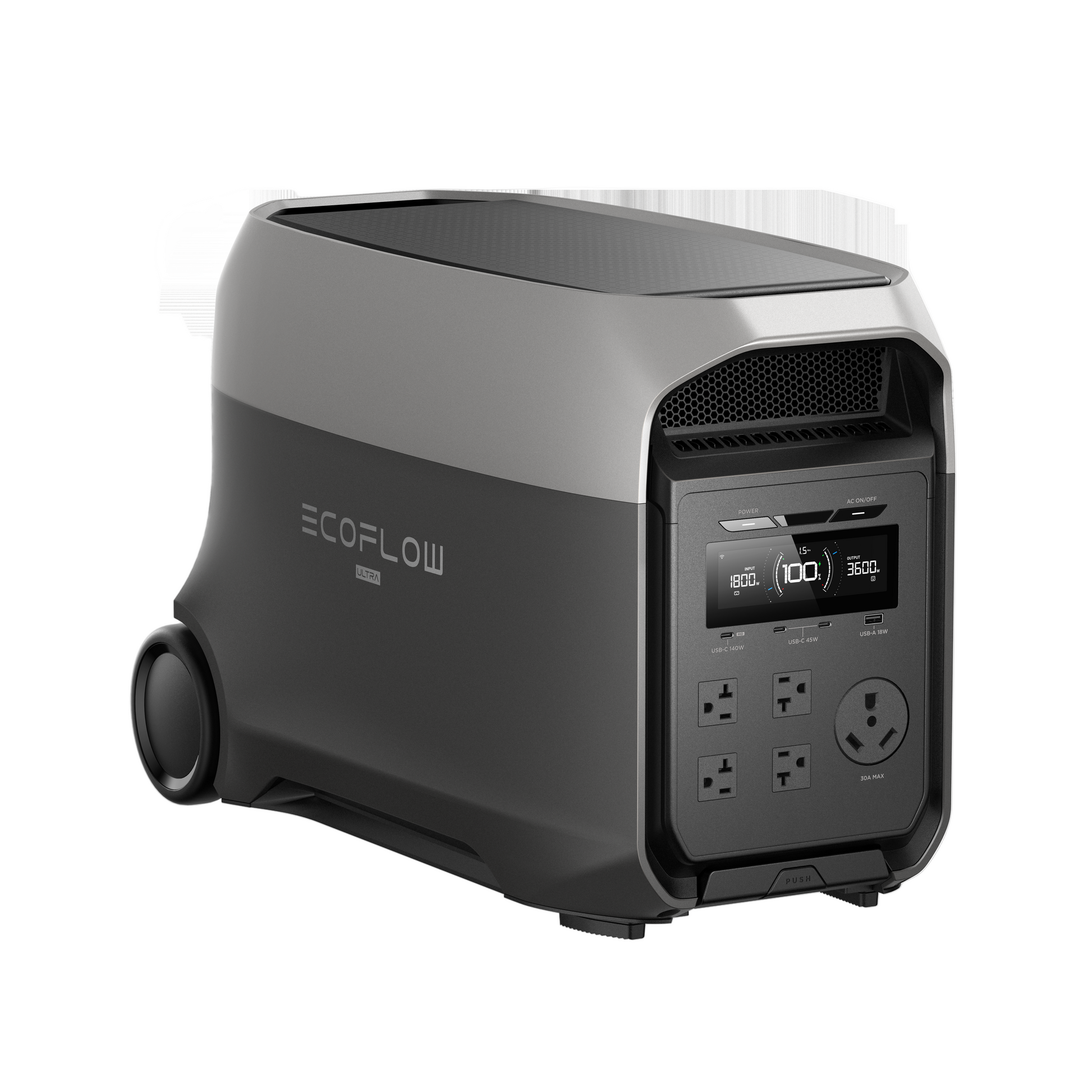 EcoFlow power station on a white background