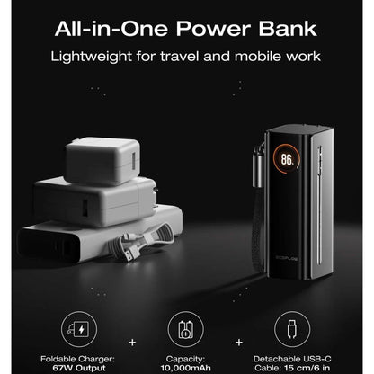 EcoFlow RAPID Pro 3-in-1 Power Bank (10,000mAh, 67W)
